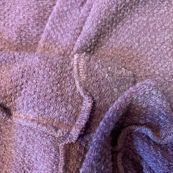 โDONATEDโLavender Purple V-neck Button Front Oversized Knit Sweater Top - Picture 9 of 12